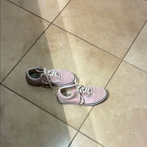 Vans Pink and White Sneakers